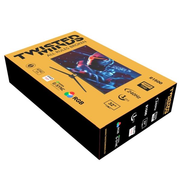 TWISTED MINDS 32 TM32RFA FHD 240Hz 1MS HDMI DP FREESYNC/GSYNC RGB KAVİSLİ GAMİNG MONİTÖR