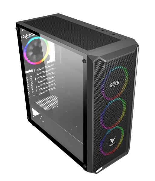 GAMERS ARENA VENTO VG16AL MESH FSP 650W 80+ HYPER PRO 4x120MM RGB FAN E-ATX GAMING KASA