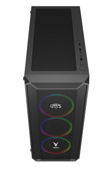 GAMERS ARENA VENTO VG16AL MESH FSP 650W 80+ HYPER PRO 4x120MM RGB FAN E-ATX GAMING KASA