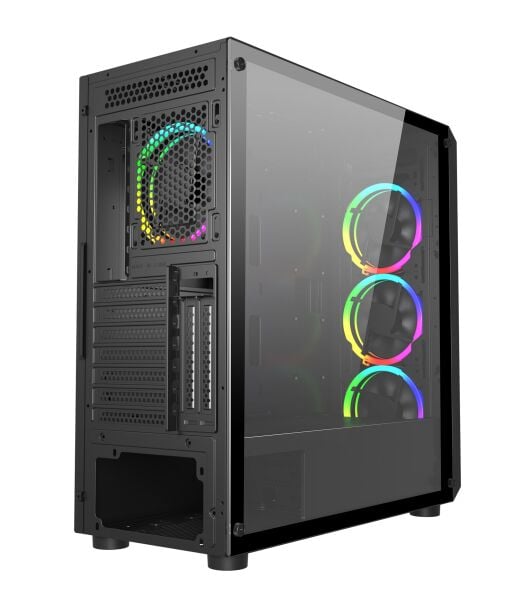 GAMERS ARENA VENTO VG16AL MESH FSP 650W 80+ HYPER PRO 4x120MM RGB FAN E-ATX GAMING KASA