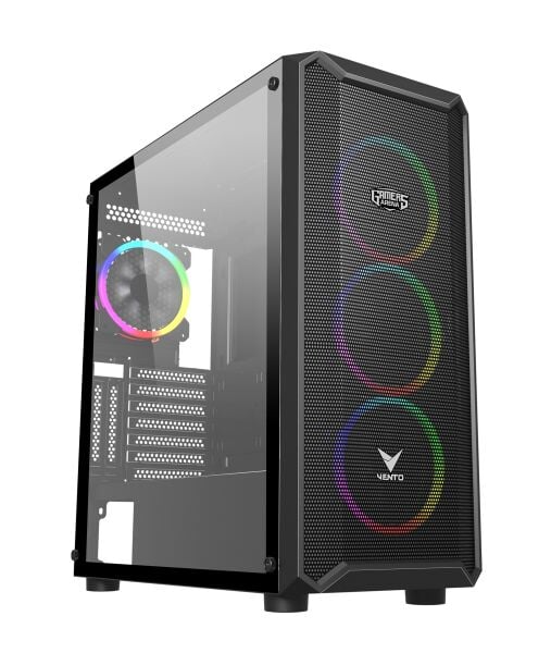 GAMERS ARENA VENTO VG16AL MESH FSP 650W 80+ HYPER PRO 4x120MM RGB FAN E-ATX GAMING KASA