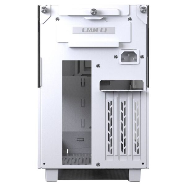 LIAN LI Q58 PCIE 4.0 RISER KABLOLU MESH TEMPERLI CAM TYPE-C MINI-ITX BEYAZ OYUNCU KASA