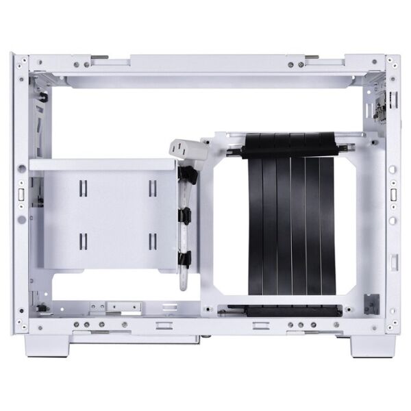 LIAN LI Q58 PCIE 4.0 RISER KABLOLU MESH TEMPERLI CAM TYPE-C MINI-ITX BEYAZ OYUNCU KASA