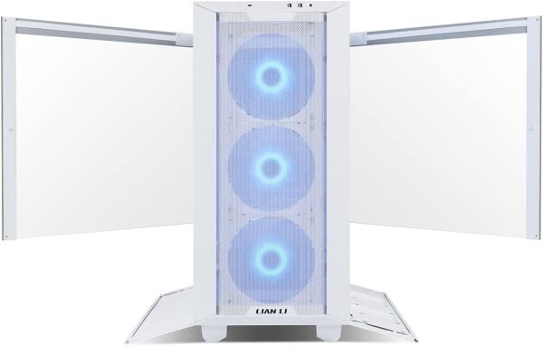 LIAN LI LANCOOL III RGB 3X140MM ARGB FAN/1X140MM PWM FAN TEMPERLI CAM TYPE-C MESH BEYAZ OYUNCU KASA