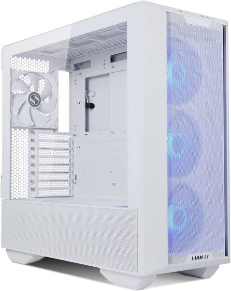 LIAN LI LANCOOL III RGB 3X140MM ARGB FAN/1X140MM PWM FAN TEMPERLI CAM TYPE-C MESH BEYAZ OYUNCU KASA