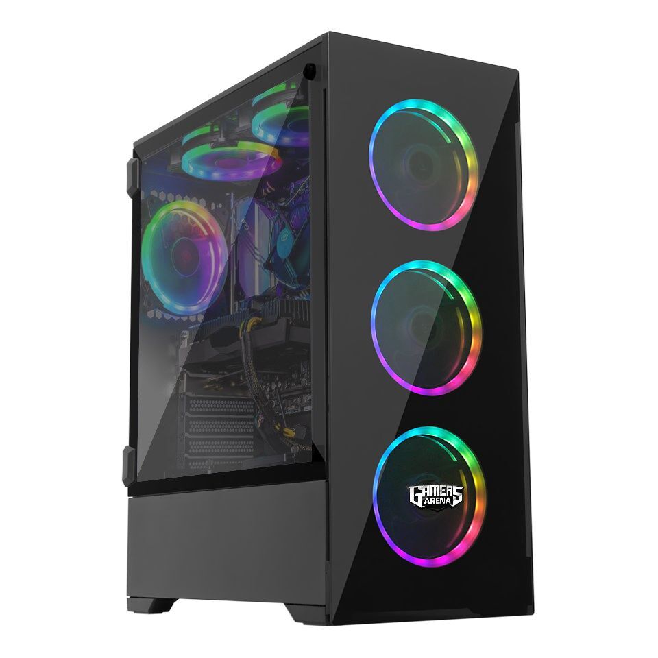 GAMERS ARENA SANGAL STEALTH AMD RYZEN 5 5600 16GB DDR4 512GB SSD 8GB RTX3060TI FREEDOS GAMING PC