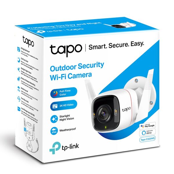 TP-Link Tapo C320WS Full HD 2K Gece Görüşlü Dış Mekan Wİ-Fİ Güvenlik Kamerası