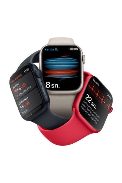 Apple Watch Series 8 45mm GPS Yıldız Işığı Alüminyum Kasa ve Spor Kordon (Apple Türkiye Garantili)