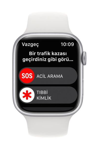 Apple Watch Series 8 45mm GPS Gümüş Alüminyum Kasa - Regular (Apple Türkiye Garantili)