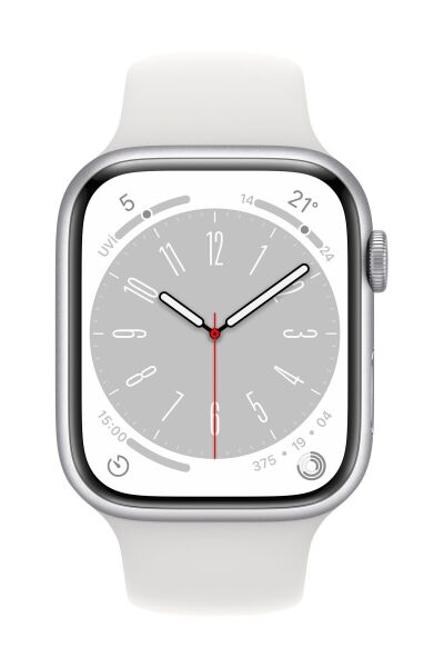 Apple Watch Series 8 45mm GPS Gümüş Alüminyum Kasa - Regular (Apple Türkiye Garantili)