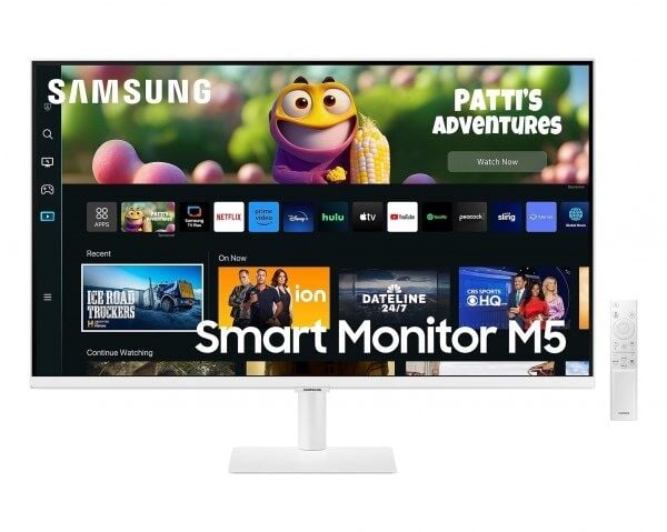 SAMSUNG ODYSSEY M5 LS27CM501EUXUF 27'' 4Ms 60Hz FHD HDR10 BEYAZ SMART MONİTÖR