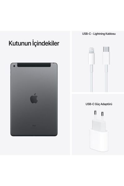 Apple  iPad 9. Nesil 64 GB 10.2'' Wi-Fi Uzay Grisi Tablet (Apple Türkiye Garantili)