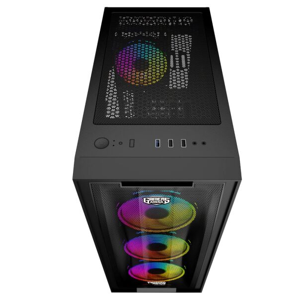 TWISTED MINDS TM-210XL-P1 650W 4x120MM RGB FAN USB3.0 MESH OYUNCU KASASI