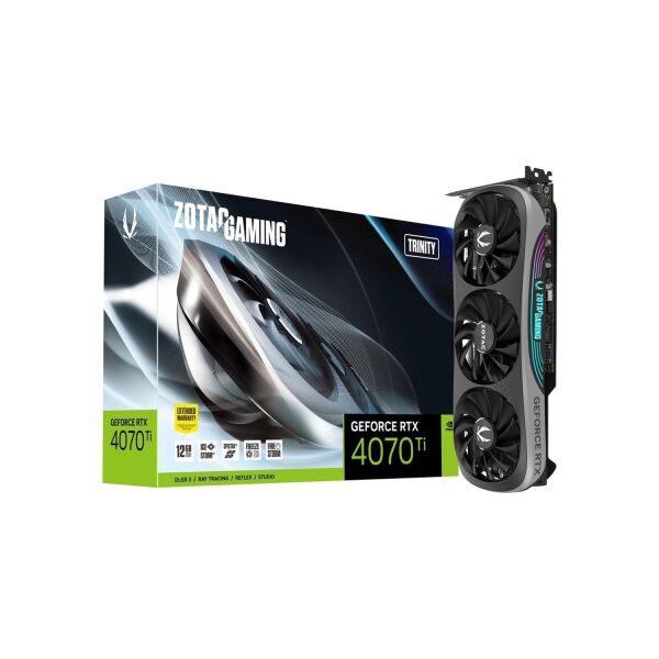 ZOTAC VGA NVIDIA 12GB GDDR6X RTX4070TI TRINITY ZT-D40710D-10P