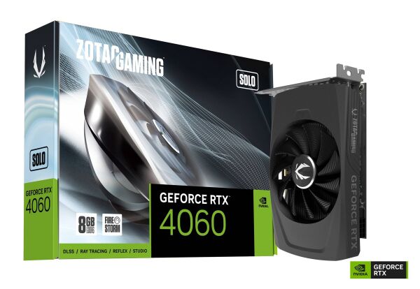 ZOTAC VGA NVIDIA 8GB GDDR6 RTX4060 SOLO ZT-D40600G-10L