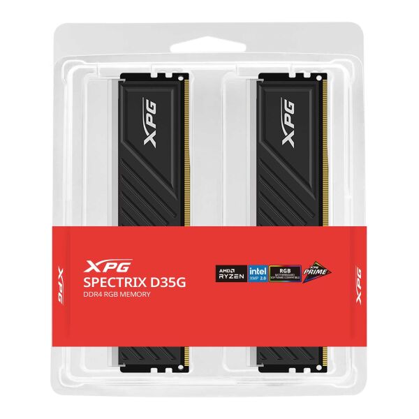 XPG Spectrix D35 64GB (32X2) RGB DDR4 3600Mhz CL18 1.35V AX4U360032G18I-DTBKD35G Dual Kit Ram