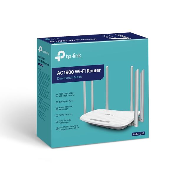 TP-Link Archer C86 AC1900 4 Port Wireless MU-MIMO Wi-Fi Router