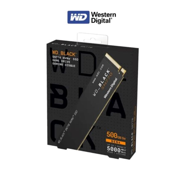 Western Digital Black SN770 WDS500G3X0E 500GB 4000/5000 M.2 Nvme Gen4 SSD