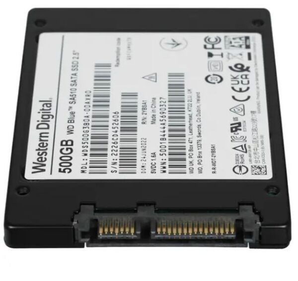 WD Blue 500GB SA510 3D NAND SSD 2.5 560/510MBs WDS500G3B0A