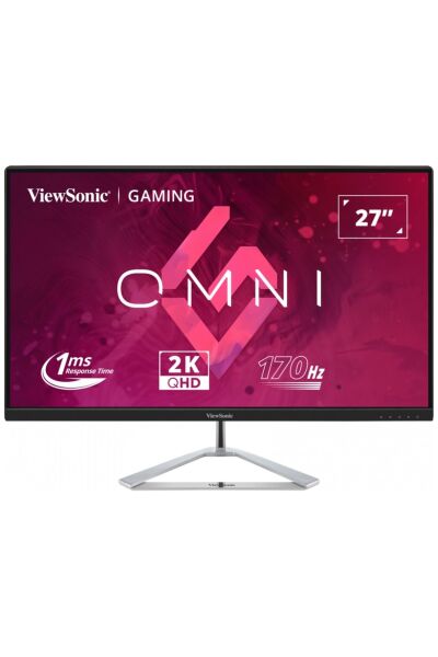 VIEWSONIC 27'' VX2780J-2K 2K QHD 1MS 170HZ 2XHDMI DP HDR10 FREESYNC PREMIUM IPS GAMING MONITOR