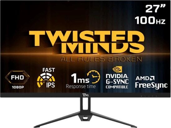 TWISTED MINDS 27 TM27FHD100IPS FHD 100HZ 1MS HDMI VGA IPS FREESYNC/GSYNC ÇERÇEVESİZ GAMING MONİTÖR