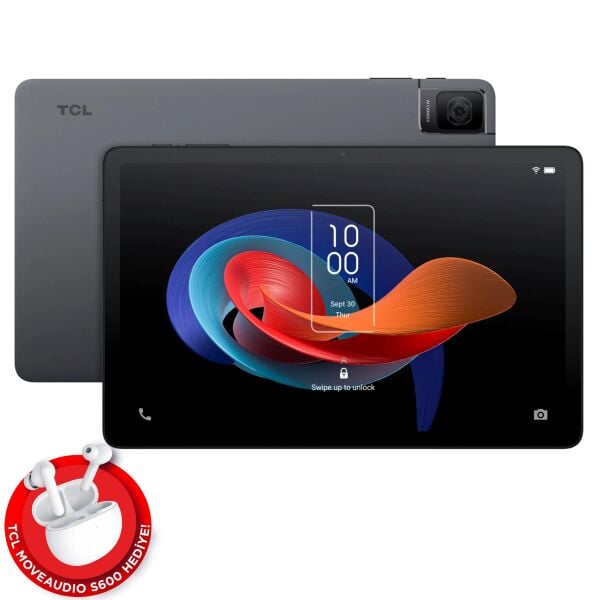 TCL TAB10 GEN2 4/64 GB GRI + S600  AKTİF GÜRÜLTÜ ÖNLEME KABLOSUZ ŞARJLI BLUETOOTH KULAKLIK HEDİYE