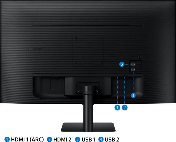 Samsung M5 LS27BM500EUXUF 27'' 4ms Full HD LED Monitör Siyah