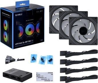 Lıan Lı Unı Fan Infınıty 120-3 Siyah Kasa Fanı