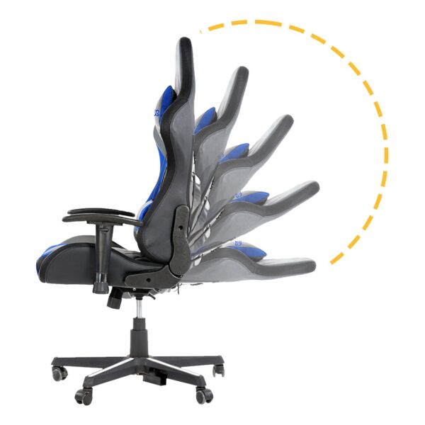 TWISTED MINDS TM8410-NB COMFORT RGB BLUETOOTH HOPARLOR MASSAGE POINTS E-SPOR OYUNCU KOLTUĞU - SİYAH / MAVİ