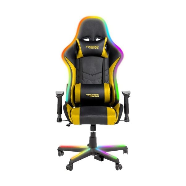 TWISTED MINDS TM8410-NY COMFORT RGB BLUETOOTH HOPARLOR MASSAGE POINTS E-SPOR OYUNCU KOLTUĞU - SİYAH / SARI