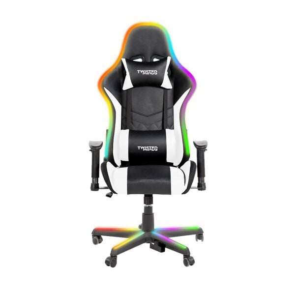 TWISTED MINDS TM8410-NW COMFORT RGB BLUETOOTH HOPARLOR MASSAGE POINTS E-SPOR OYUNCU KOLTUĞU - SİYAH / BEYAZ