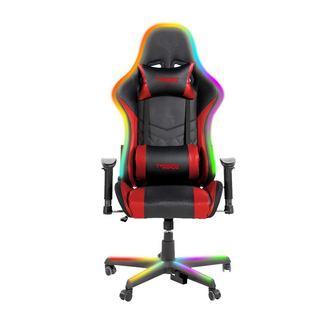 TWISTED MINDS TM8410-NR COMFORT RGB BLUETOOTH HOPARLOR MASSAGE POINTS E-SPOR OYUNCU KOLTUĞU - SİYAH / KIRMIZI