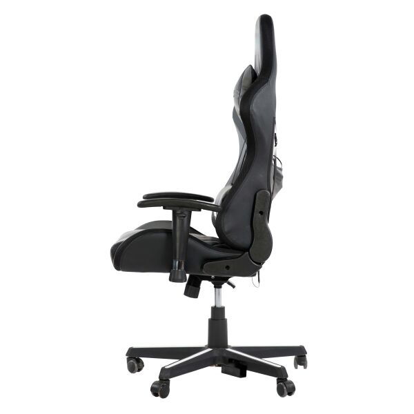 TWISTED MINDS TM8410-NG COMFORT RGB BLUETOOTH HOPARLOR MASSAGE POINTS E-SPOR OYUNCU KOLTUĞU - SİYAH / GRİ