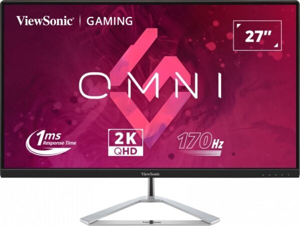 VIEWSONIC 27'' VX2780-2K 2K QHD 1MS 170HZ 2XHDMI DP HDR10 FREESYNC PREMIUM IPS GAMING MONITOR