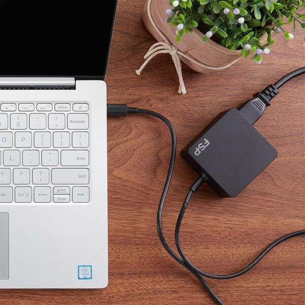 Fsp 65W Type-C Adaptör Notebook Tablet Telefon Siyah FSP065-A1BR3