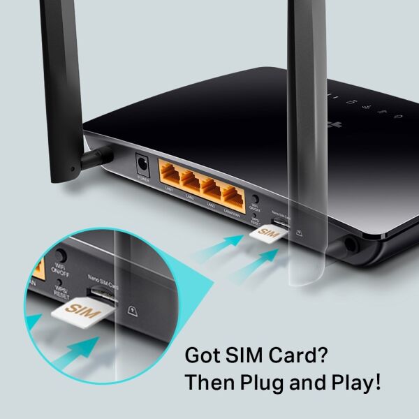 TP-LINK Archer MR200 AC750 Wireless Dual Band 4G LTE Router