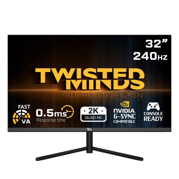 TWISTED MINDS 32'' TM32QHD240VA QHD 2K 240HZ 0,5MS HDMI DP HDR10 GAMING MONİTÖR