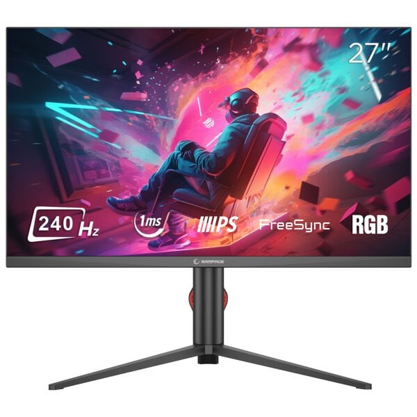 RAMPAGE 27'' RIPPER RM27F240Q 240HZ 1MS QHD IPS FREESYNC PİVOT GAMİNG MONİTÖR