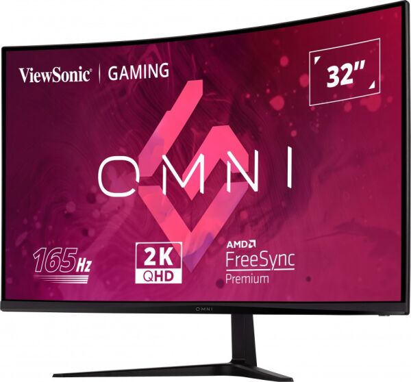 VIEWSONIC 32'' VX3218C-2K QHD 1MS 165HZ  2XHDMI DP HDR10 FREESYNC PREMIUM CURVED GAMING MONITOR