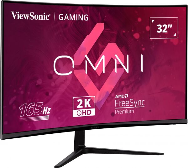 VIEWSONIC 32'' VX3218C-2K QHD 1MS 165HZ  2XHDMI DP HDR10 FREESYNC PREMIUM CURVED GAMING MONITOR