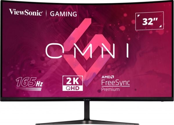 VIEWSONIC 32'' VX3218C-2K QHD 1MS 165HZ  2XHDMI DP HDR10 FREESYNC PREMIUM CURVED GAMING MONITOR