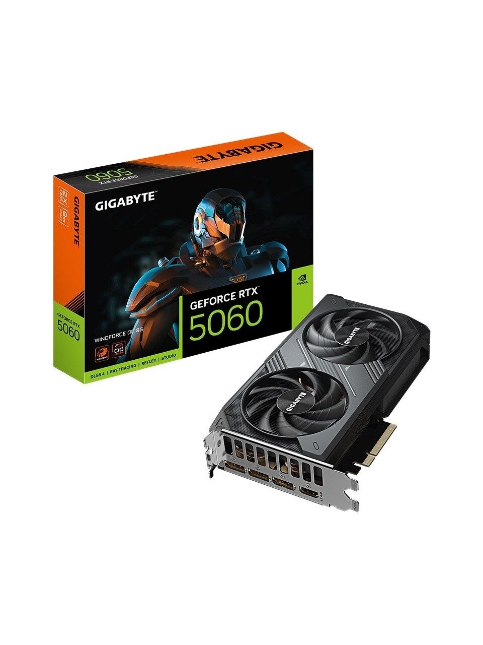 GIGABYTE RTX5060 8GB GDDR7 WINDFORCE OC GV-N5060WF20C-8GD EKRAN KARTI