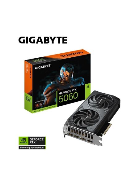 GIGABYTE RTX5060 8GB GDDR7 WINDFORCE OC GV-N5060WF20C-8GD EKRAN KARTI