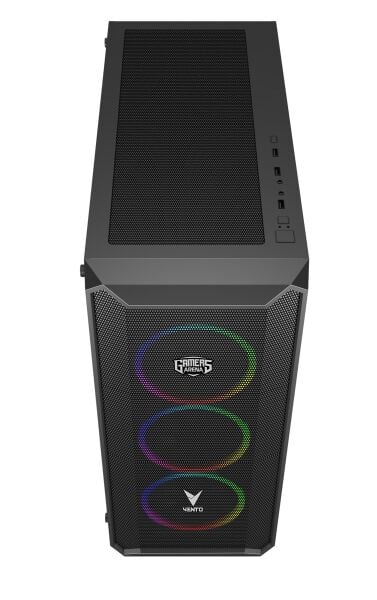 GAMERS ARENA VENTO VG16AL MESH 4x120MM RGB FAN E-ATX GAMING KASA
