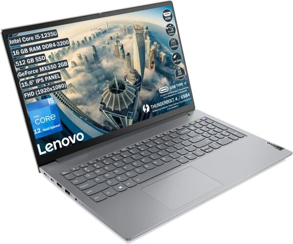 LENOVO THINKBOOK 15 G4 IAP 21DJ00GATX INTEL İ5-1235U 16GB 512GB SSD MX550 2GB FHD FREEDOS
