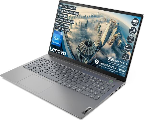 LENOVO THINKBOOK 15 G4 IAP 21DJ00GATX INTEL İ5-1235U 16GB 512GB SSD MX550 2GB FHD FREEDOS
