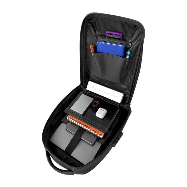 GEARZ GZ-110SD Shell 15,6'' Laptop Sırt Çantası Suni Deri Waterproof (Usb+Şifreli Kilit)