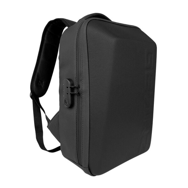 GEARZ GZ-110SD Shell 15,6'' Laptop Sırt Çantası Suni Deri Waterproof (Usb+Şifreli Kilit)