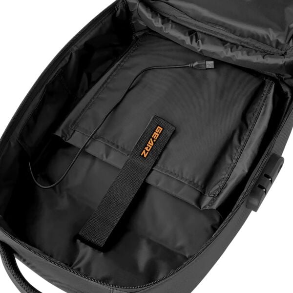 GEARZ GZ-110SD Shell 15,6'' Laptop Sırt Çantası Suni Deri Waterproof (Usb+Şifreli Kilit)