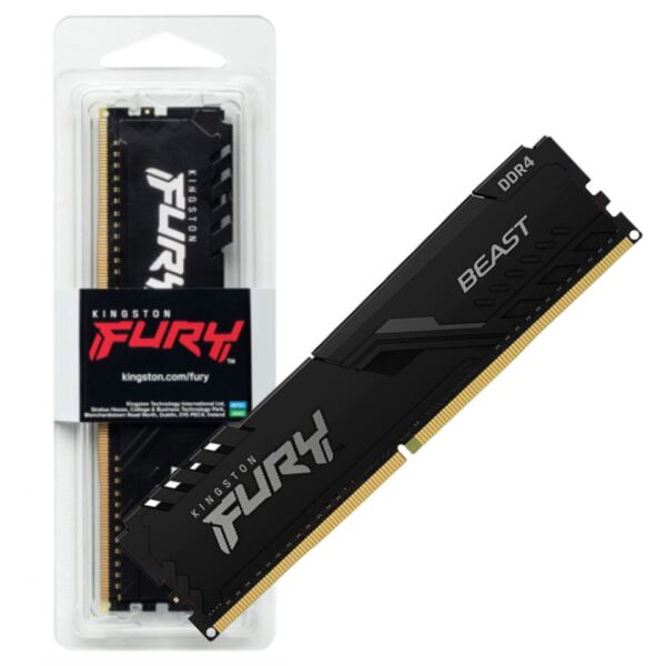 Kingston Fury Beast DDR4 16 GB 3200 MHz CL16 KF432C16BB/16  Tek Modül Ram